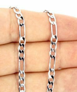 Rodyum Kaplama 4.5 mm İtalyan Desenli Takı Zinciri