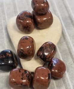 Kırmızı Obsidyen Tamburlanmış Doğal Taş
