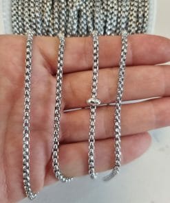 Kobra Zinciri Rodyum 3 MM
