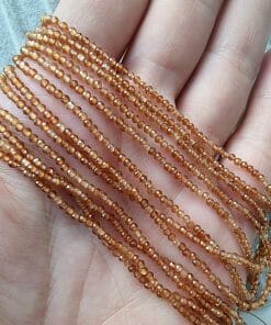 Granat Lal Faset Kesim 2 MM Doğal Taş