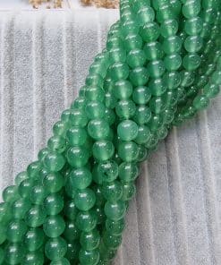 Şeffaf Yeşil Ceyt Doğal Taş Boncuk 8 mm