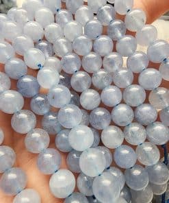8 MM Koyu Akua Kuvars Dizi Doğal Taş