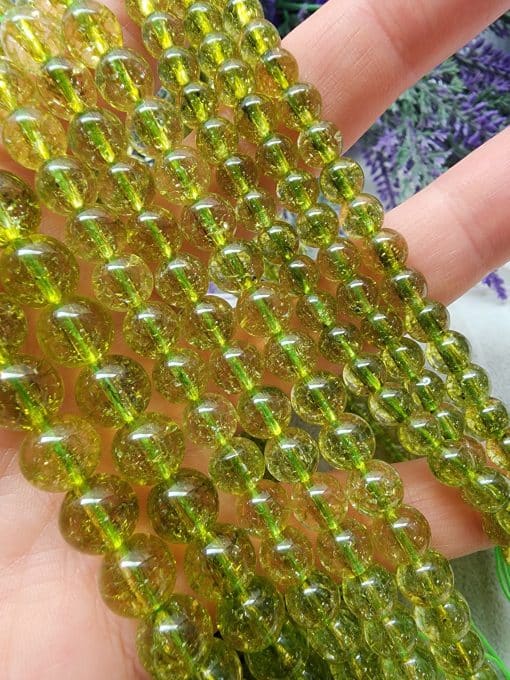 Peridot Kuvars Dizi Doğal Taşlar
