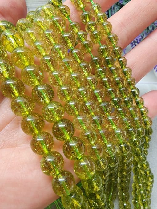 Peridot Kuvars Dizi Doğal Taşlar