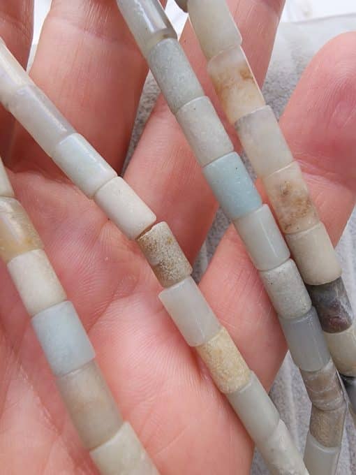5X8 Silindir Amazonit Doğal Taş Dizi