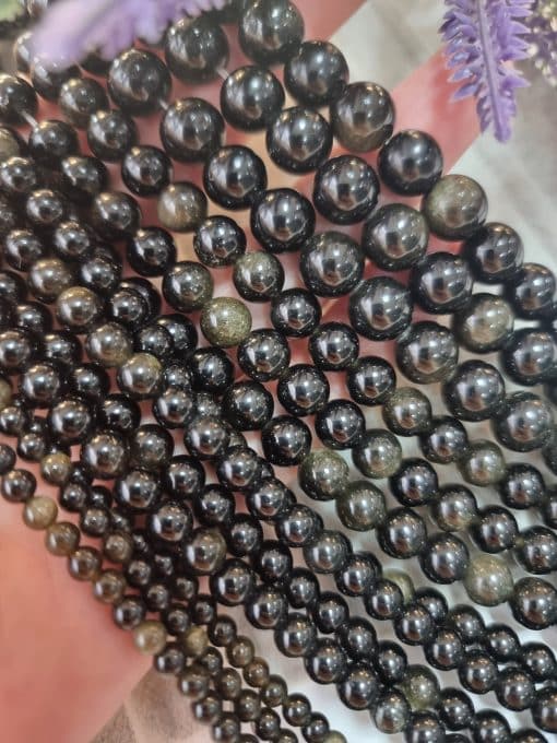 Gold Obsidyen Doğal Taş Dizi