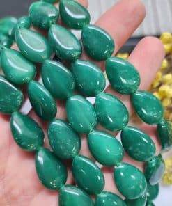 13x18 Mm Damla Zumrut Ceyt Kuvars Tasi