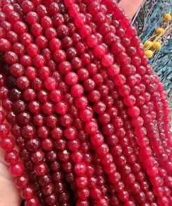 8 MM Faset Yakut Ceyt Kuvars Taşı