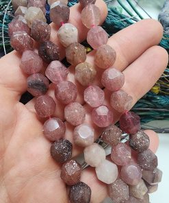 8 MM Burgu Kesim Çilek Kuvars Taşı