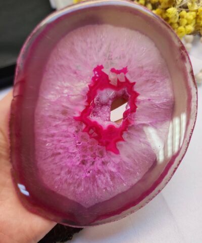 10 CM Pembe Dilim Akik Taşı