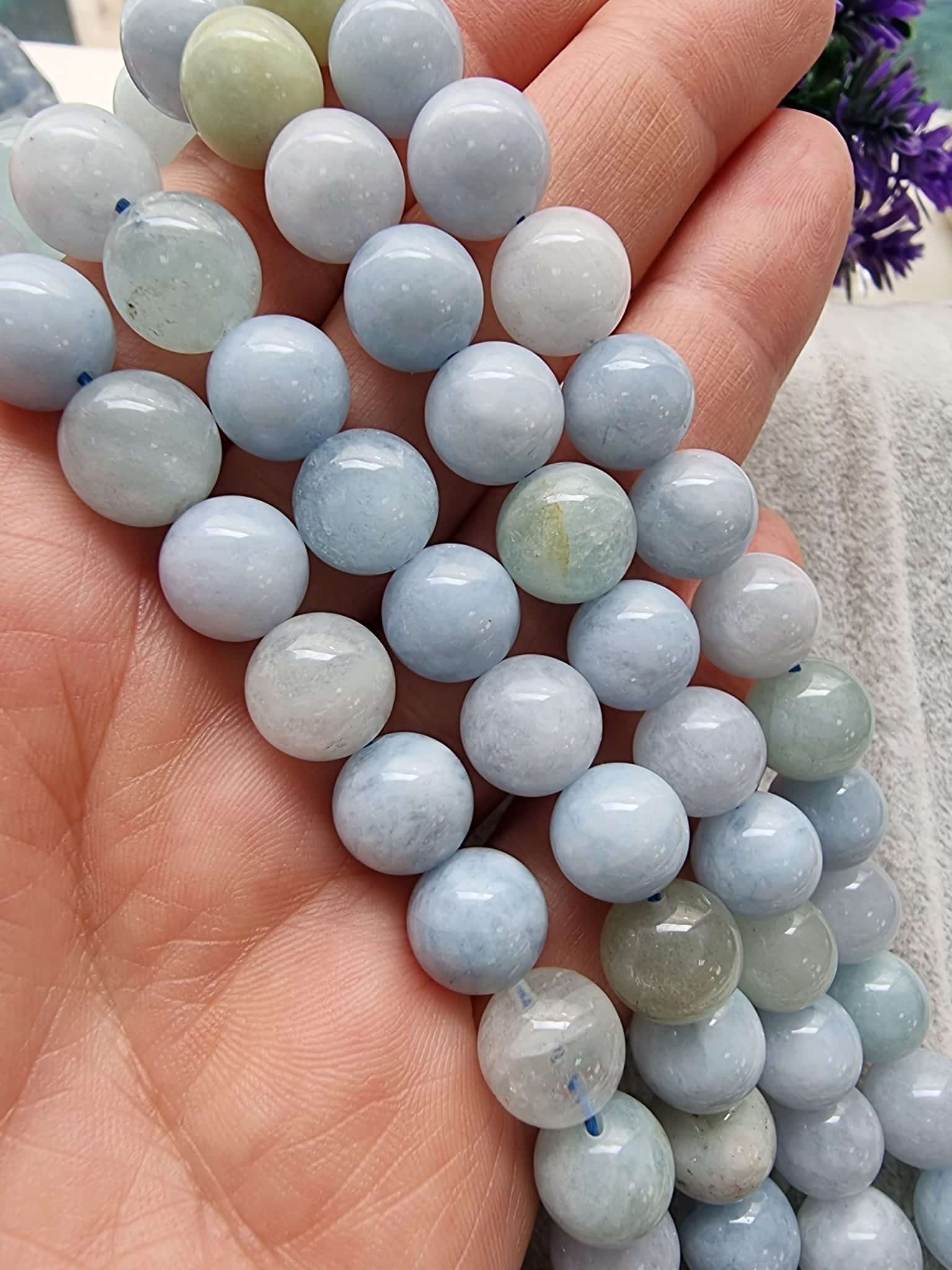 10 MM Akuamarin Doğal Taş AAB - Görsel 3