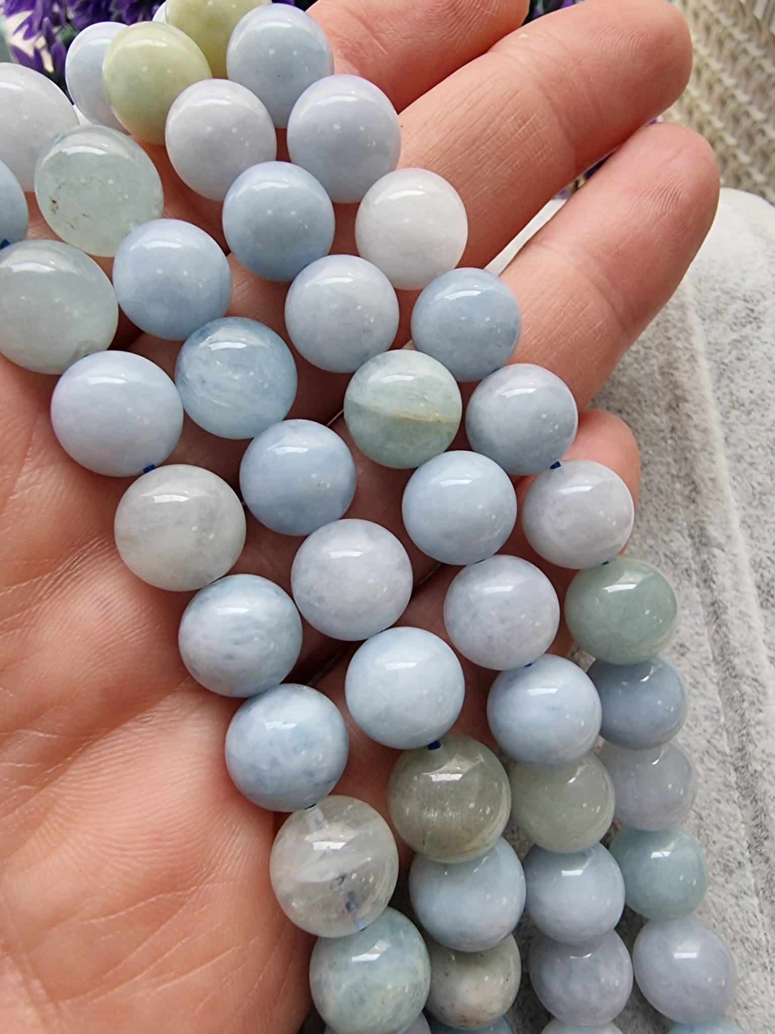 10 MM Akuamarin Doğal Taş AAB - Görsel 2