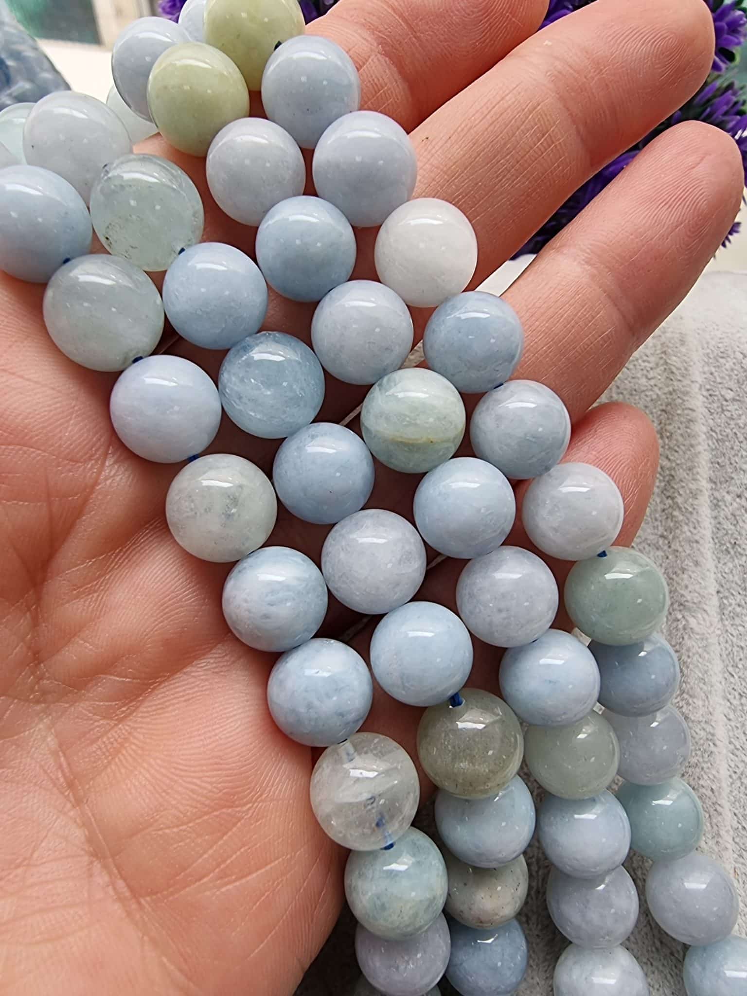 10 MM Akuamarin Doğal Taş AAB