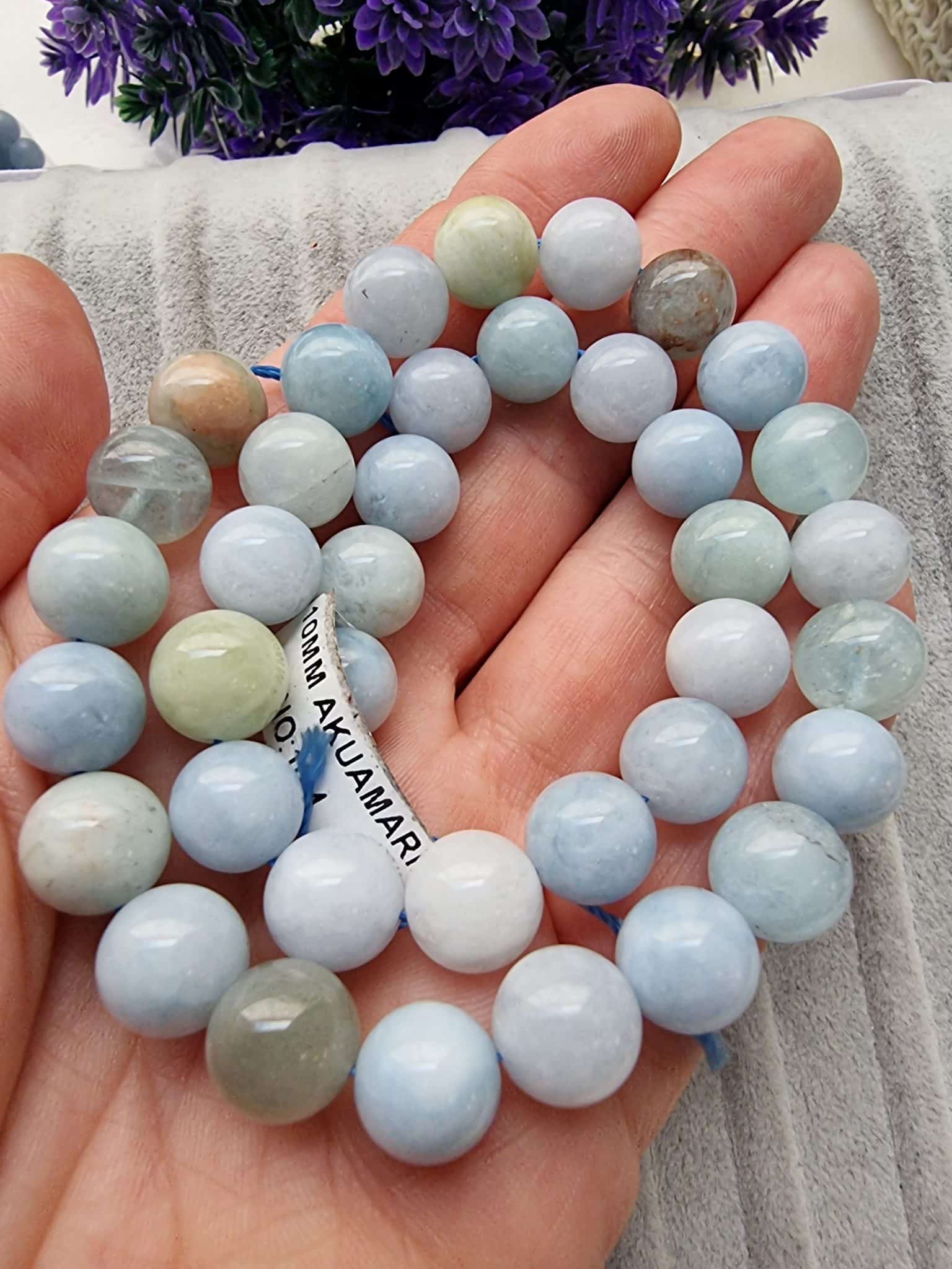 10 MM Akuamarin Doğal Taş AAB - Görsel 5