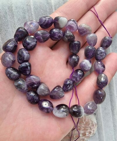 10 Mm Amorf Ametist Tasi Dizi 4