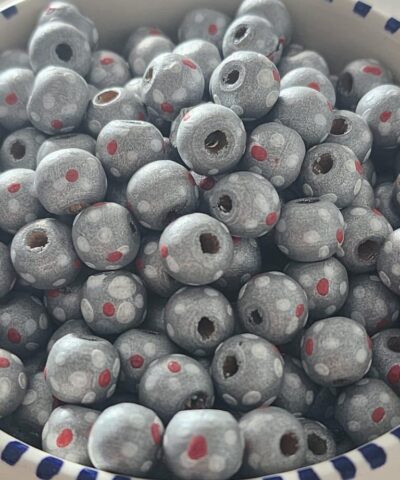 10 MM Çiçekli Ahşap Tahta Boncuk - 512