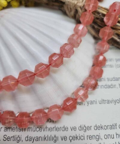 10 Mm Cokgen Cilek Kuvars Tasi