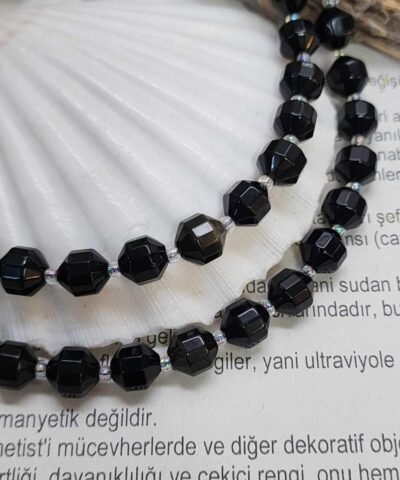 10 MM Çokgen Silver Obsidyen Taşı