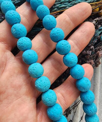 10 MM Doğal Lav Ateşi Tortu Taşı - 503