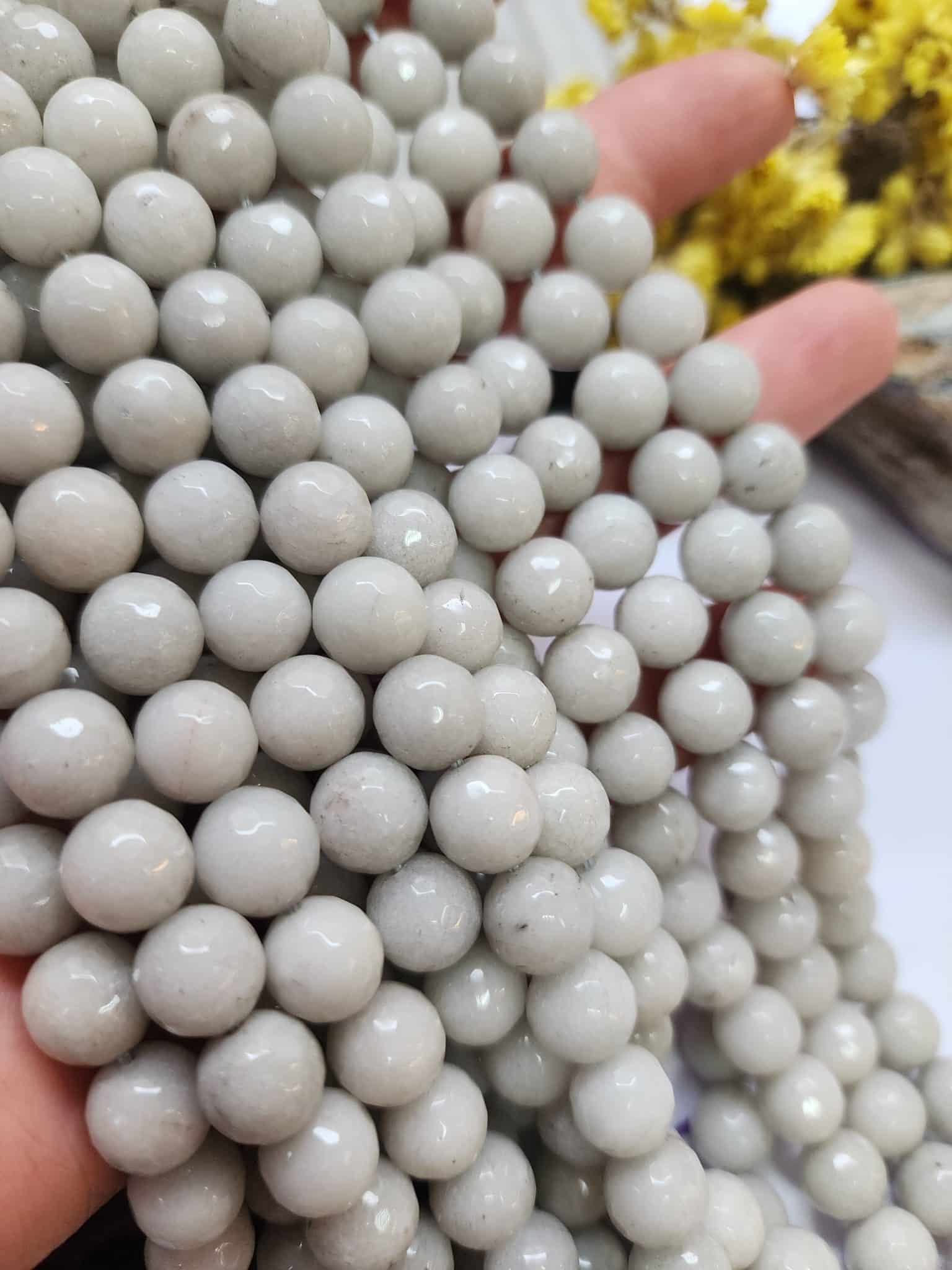 10 MM Faset Ay Ceyt Kuvars Taşı