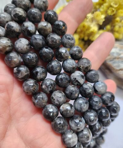 10 MM Faset Labradorit Ceyt Kuvars Taşı