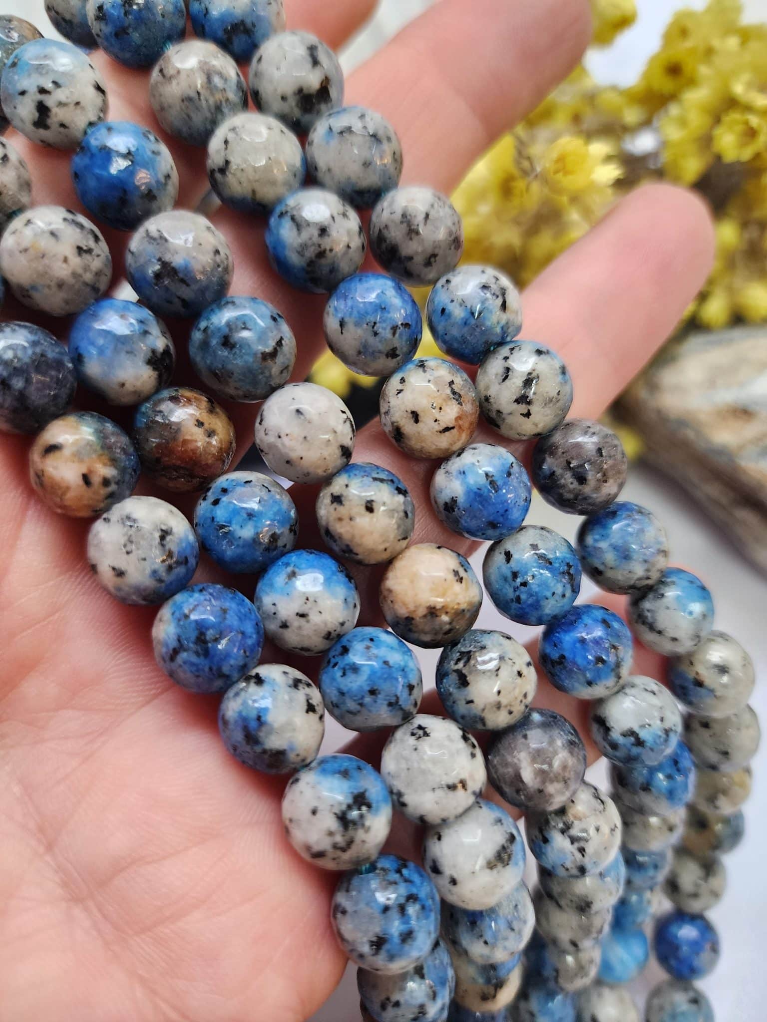 10 MM Faset Sodalit Ceyt Kuvars Taşı