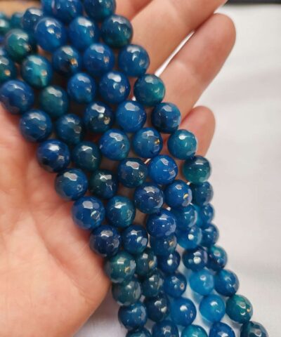 10 Mm Fasetli Akik Dogal Tas Boncuk 12