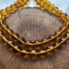 10 Mm Kehribar Renkli Faset Kuvars Dogal Tas 2
