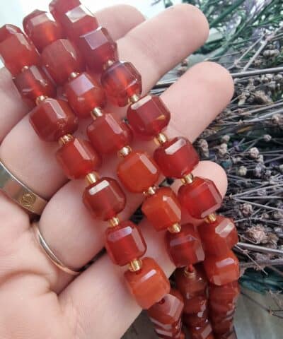 10 MM Küp Kahve Akik Taşı