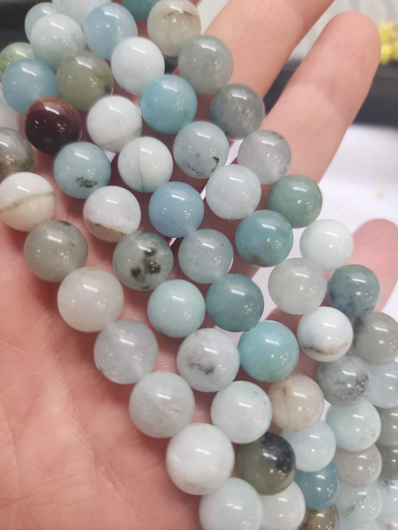 10 MM Küre Amazonit Ceyt Kuvars Taşı