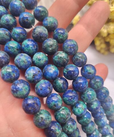 10 MM Küre Azurit Ceyt Kuvars Taşı