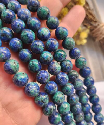10 MM Küre Azuruit Ceyt Kuvars Taşı