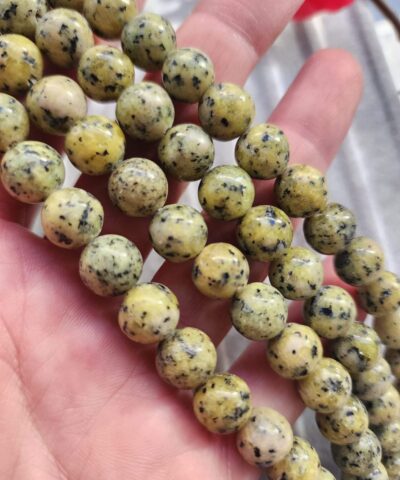 10 MM Küre Benekli Sarı Kuvars Taşı