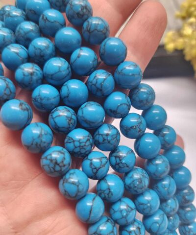 10 MM Küre Mavi Turkuaz Ceyt Kuvars Taşı