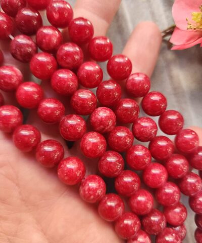 10 MM Küre Rodokrozit Ceyt Kuvars Taşı
