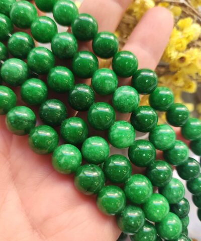 10 MM Küre Zümrüt Ceyt Kuvars Taşı