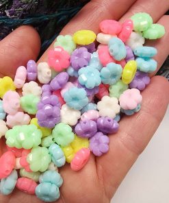 10 MM Papatya Şekilli Renkli Boncuklar