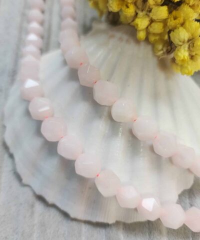 10 Mm Piramit Pembe Kuvars Tasi