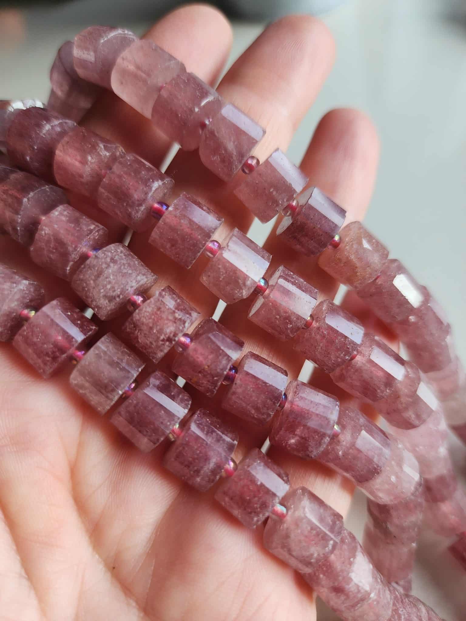 10 Mm Silindir Cilek Kuvars Dogal Tas 3