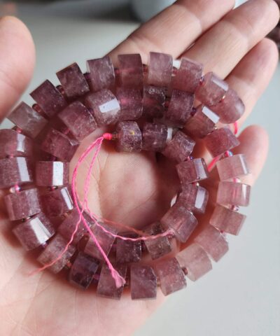 10 Mm Silindir Cilek Kuvars Dogal Tas