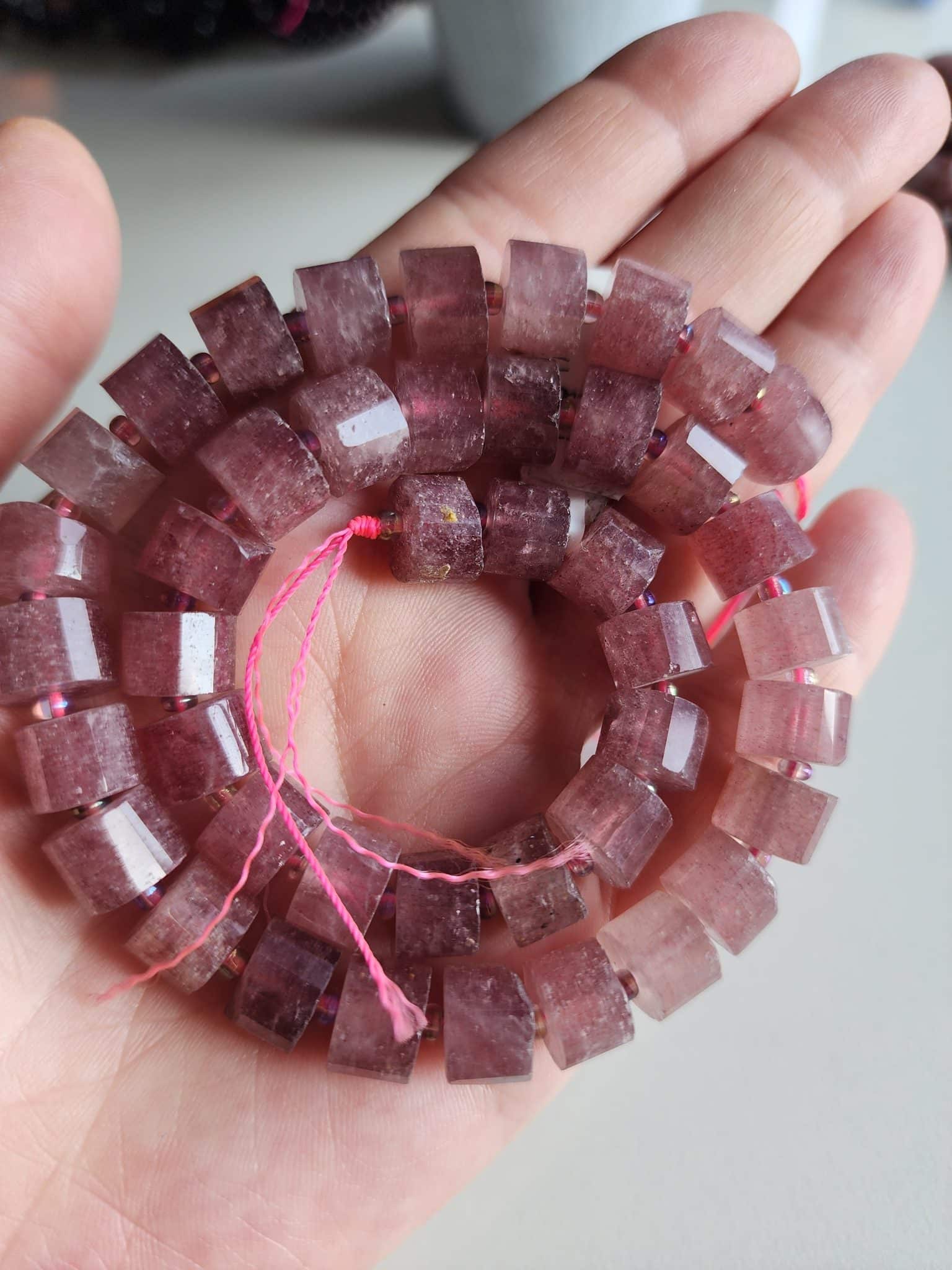 10 Mm Silindir Cilek Kuvars Dogal Tas