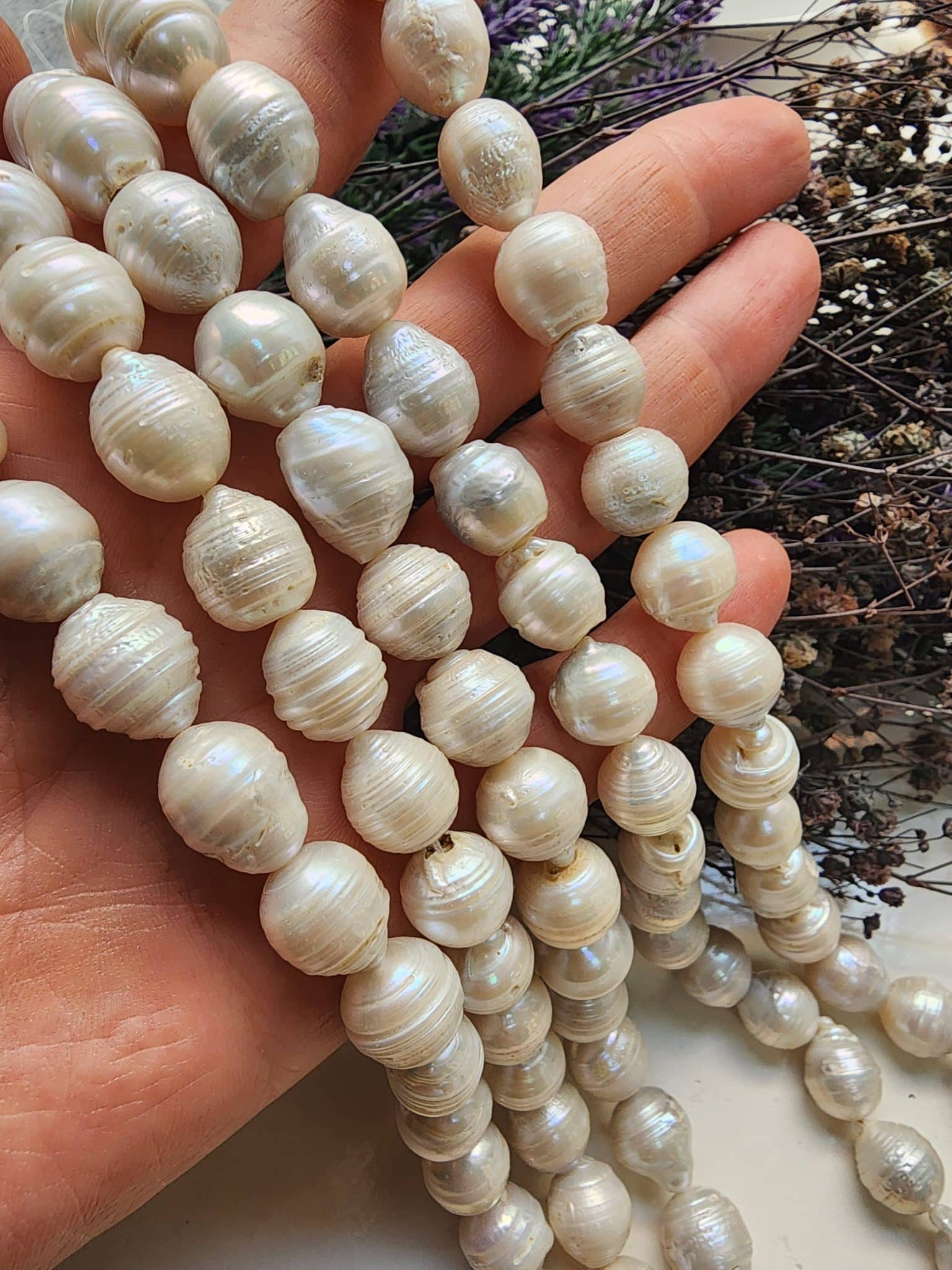 10 MM Tatlı Su Barok Doğal İnci