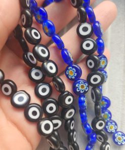 10 MM Yassı Cam Nazar Boncuk Çeşitleri