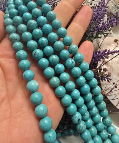 5A Orijinal Turkuaz Doğal Taş - 8 MM