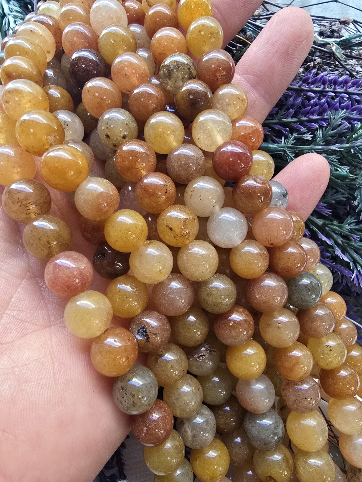 10 MM Küre Akuamarin Ceyt Kuvars Taşı