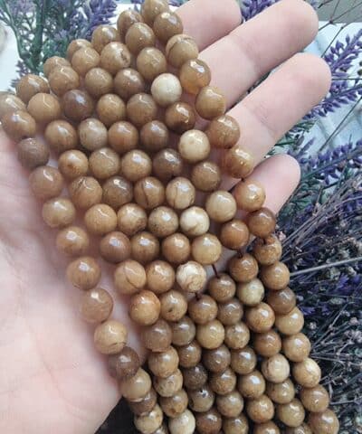 8 MM Faset Sitrin Ceyt Kuvars Taşı