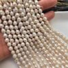 6x7 MM Arpa Beyaz Doğal Barok İnci - Görsel 2