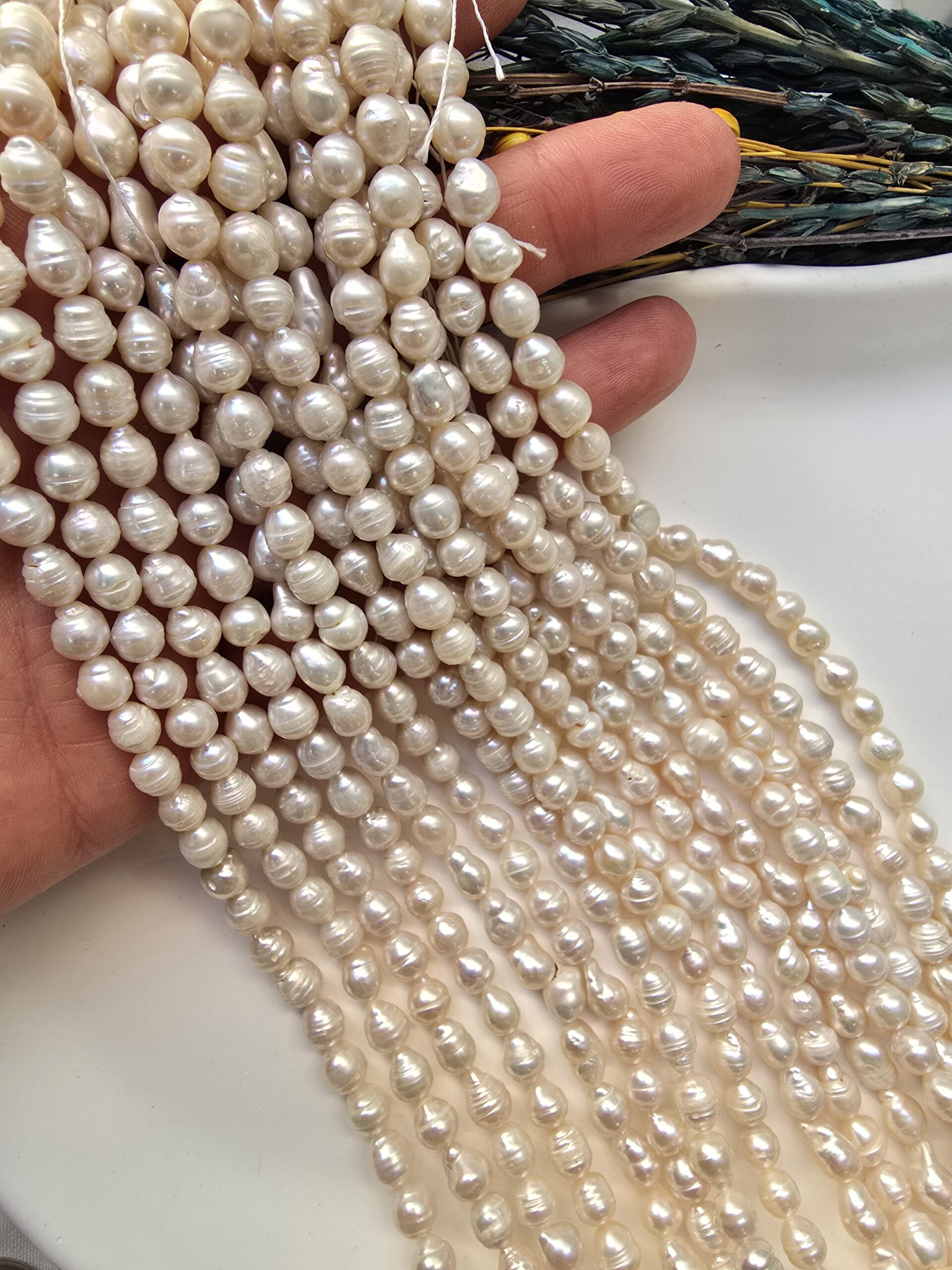 6 MM Küre Doğal Barok İnci - Görsel 3