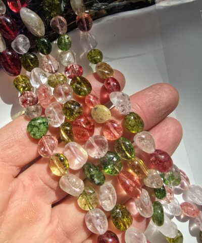 Çakra Renkli Amorf Kuvars Doğal Taş