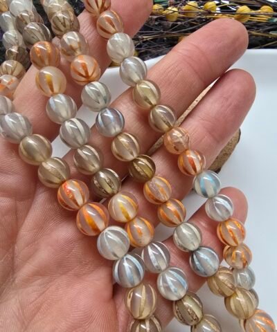 8 MM Tibet Akik Taşı Doğal Boncuk - 505